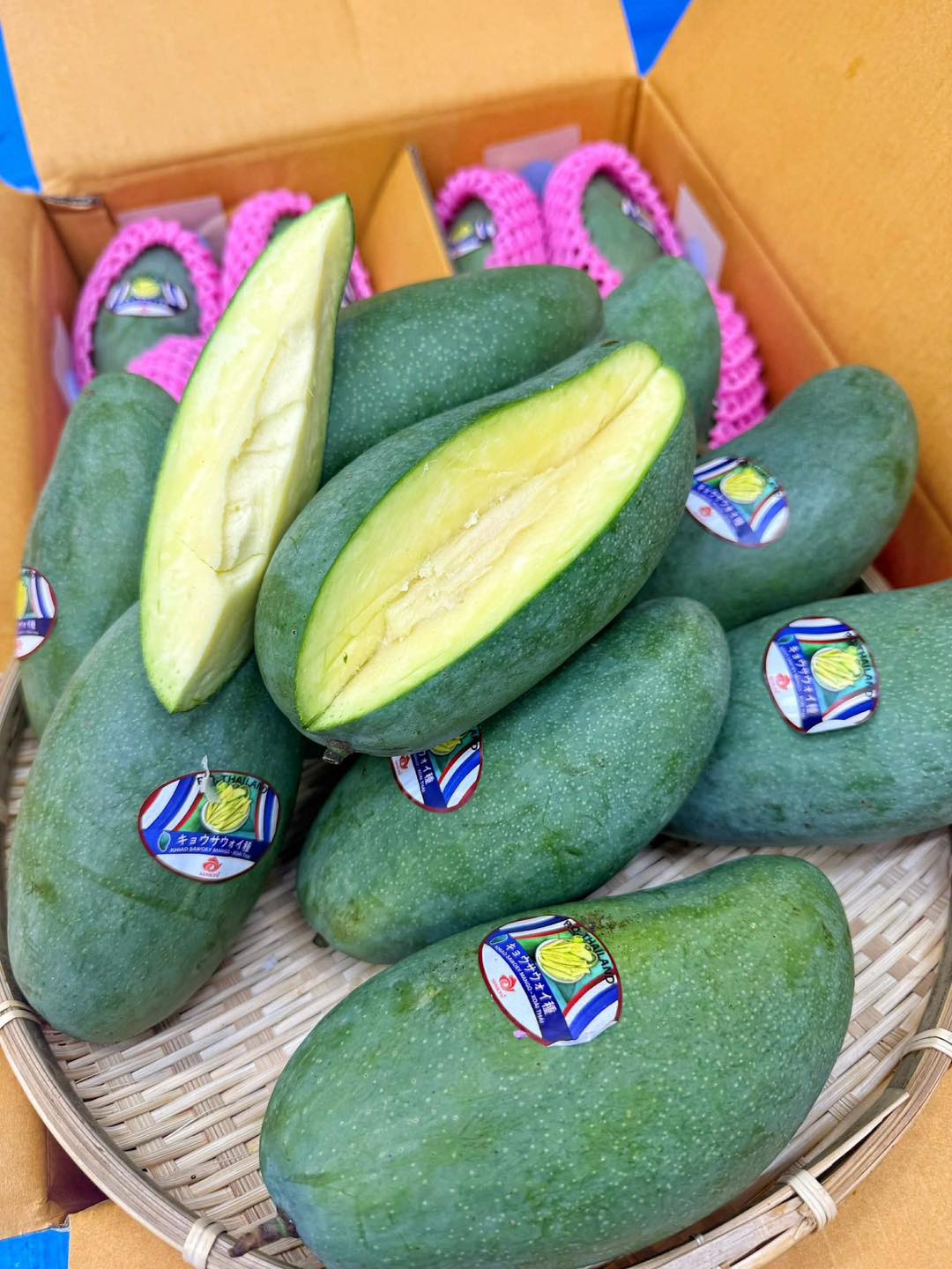 THÙNG 5KG | XOÀI THÁI GIÒN NGỌT 16 - 18 quả